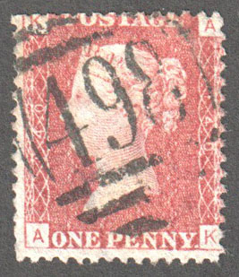 Great Britain Scott 33 Used Plate 140 - AK - Click Image to Close